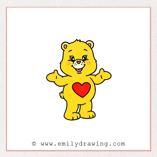 Preview of Care Bear drawing